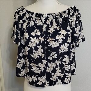 LULU'S women's large floral crop top